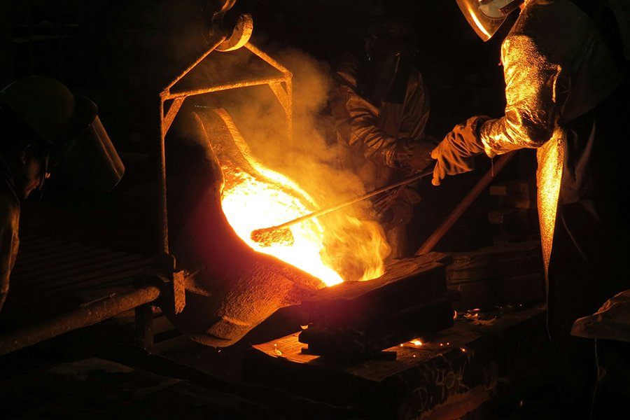 Industrial casting and foundry process