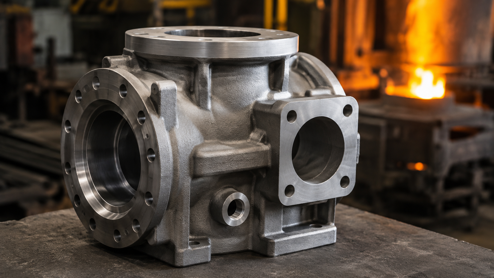 Industrial valve body casting